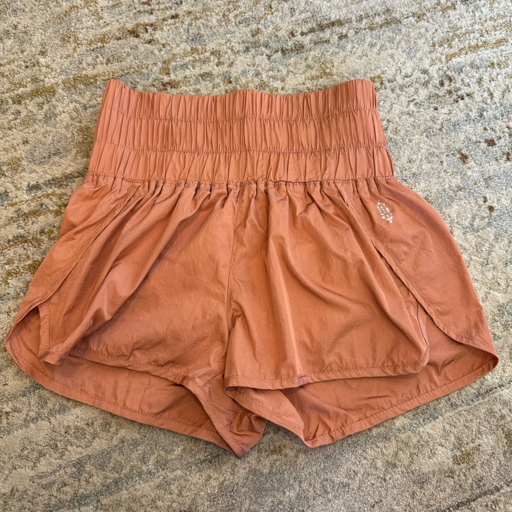 Free People Movement Brushed Apricot The Way Home Shorts